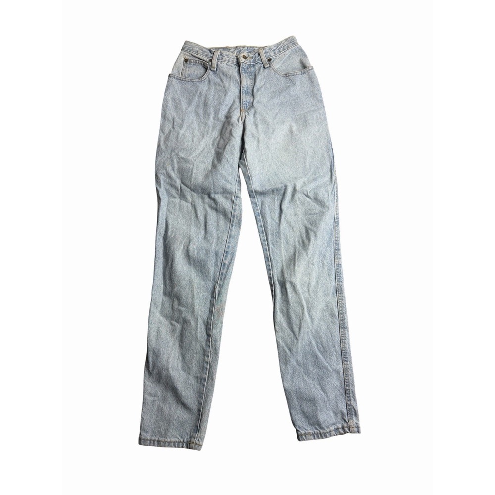 Zena Jeans Womens 9 Juniors Mom Fit Vintage Blue Stone Wash Cotton Denim 26x31